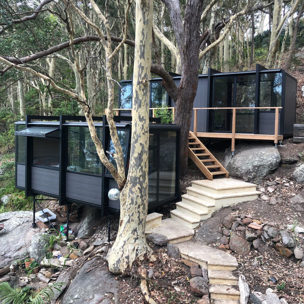 earth anchors tasmania completed a job on steep terrain for eco-friendly dwellings